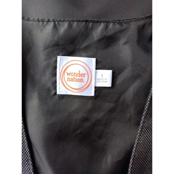 Wonder Nation Boys Black Polyester Vest with Decorative Pocket Square, Size 8 - Picture 3 of 7